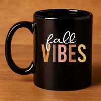 Fall Vibes Love Autumn Season 11oz C Handle Ceramic Mug