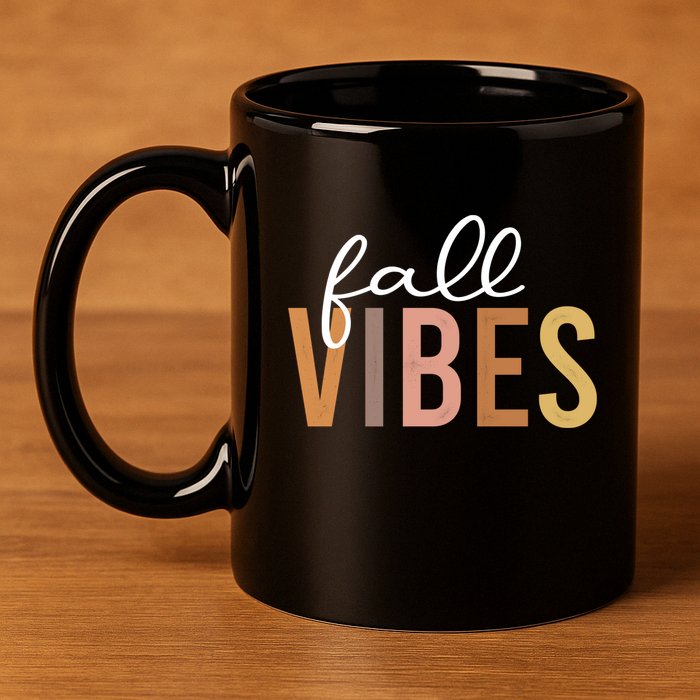 Fall Vibes Love Autumn Season 11oz C Handle Ceramic Mug