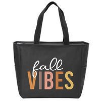 Fall Vibes Love Autumn Season Zip Tote Bag