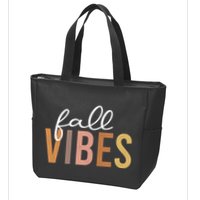 Fall Vibes Love Autumn Season Zip Tote Bag