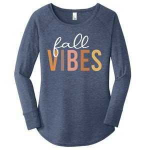 Fall Vibes Love Autumn Season Women's Perfect Tri Tunic Long Sleeve Shirt