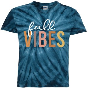 Fall Vibes Love Autumn Season Kids Tie-Dye T-Shirt