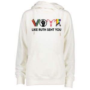 Funny Vote Like Ruth Sent You Gavel Feminists Lgbt Pride Womens Funnel Neck Pullover Hood