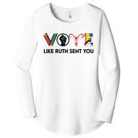 Funny Vote Like Ruth Sent You Gavel Feminists Lgbt Pride Women's Perfect Tri Tunic Long Sleeve Shirt