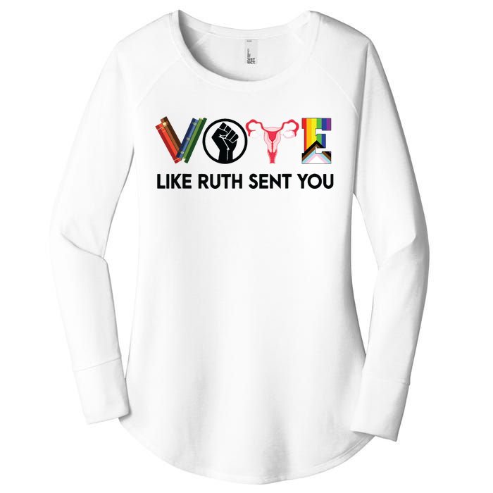 Funny Vote Like Ruth Sent You Gavel Feminists Lgbt Pride Women's Perfect Tri Tunic Long Sleeve Shirt