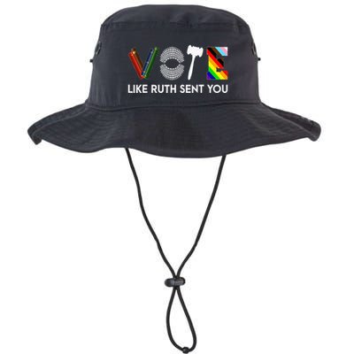 Funny Vote Like Ruth Sent You Gavel Feminists Lgbt Pride Bucket Hat