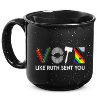 Funny Vote Like Ruth Sent You Gavel Feminists Lgbt Pride 15oz Campfire Ceramic Mug