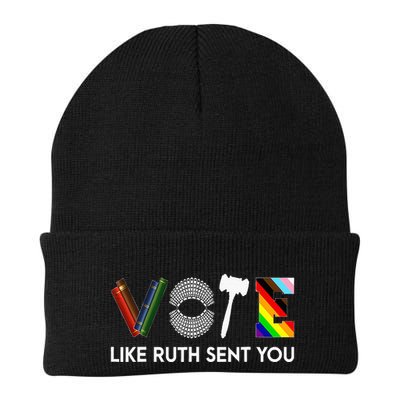 Funny Vote Like Ruth Sent You Gavel Feminists Lgbt Pride Beanie