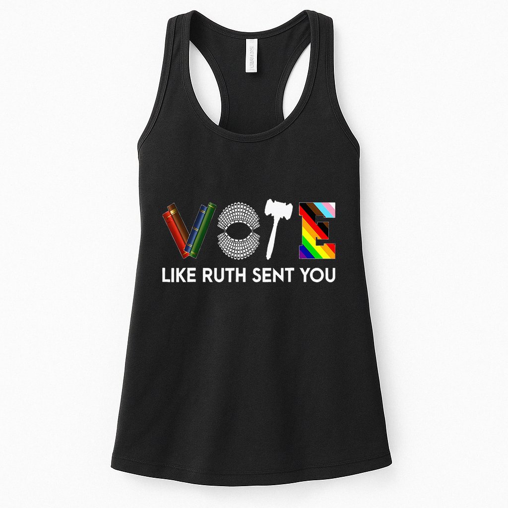 Funny Vote Like Ruth Sent You Gavel Feminists Lgbt Pride Womens Tank Top