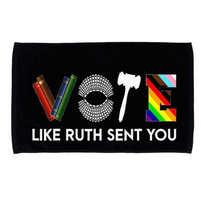 Funny Vote Like Ruth Sent You Gavel Feminists Lgbt Pride Microfiber Hand Towel