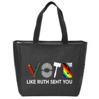 Funny Vote Like Ruth Sent You Gavel Feminists Lgbt Pride Zip Tote Bag