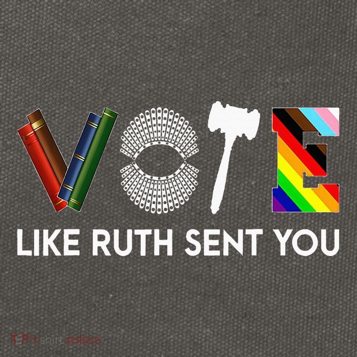 Funny Vote Like Ruth Sent You Gavel Feminists Lgbt Pride Cotton Canvas Backpack