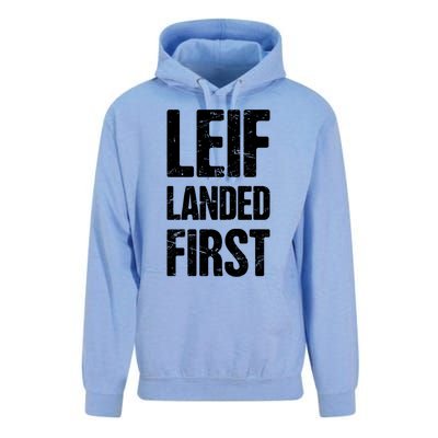 Funny Viking Leif Erikson Day / Distressed Leif Erikson Gift Unisex Surf Hoodie