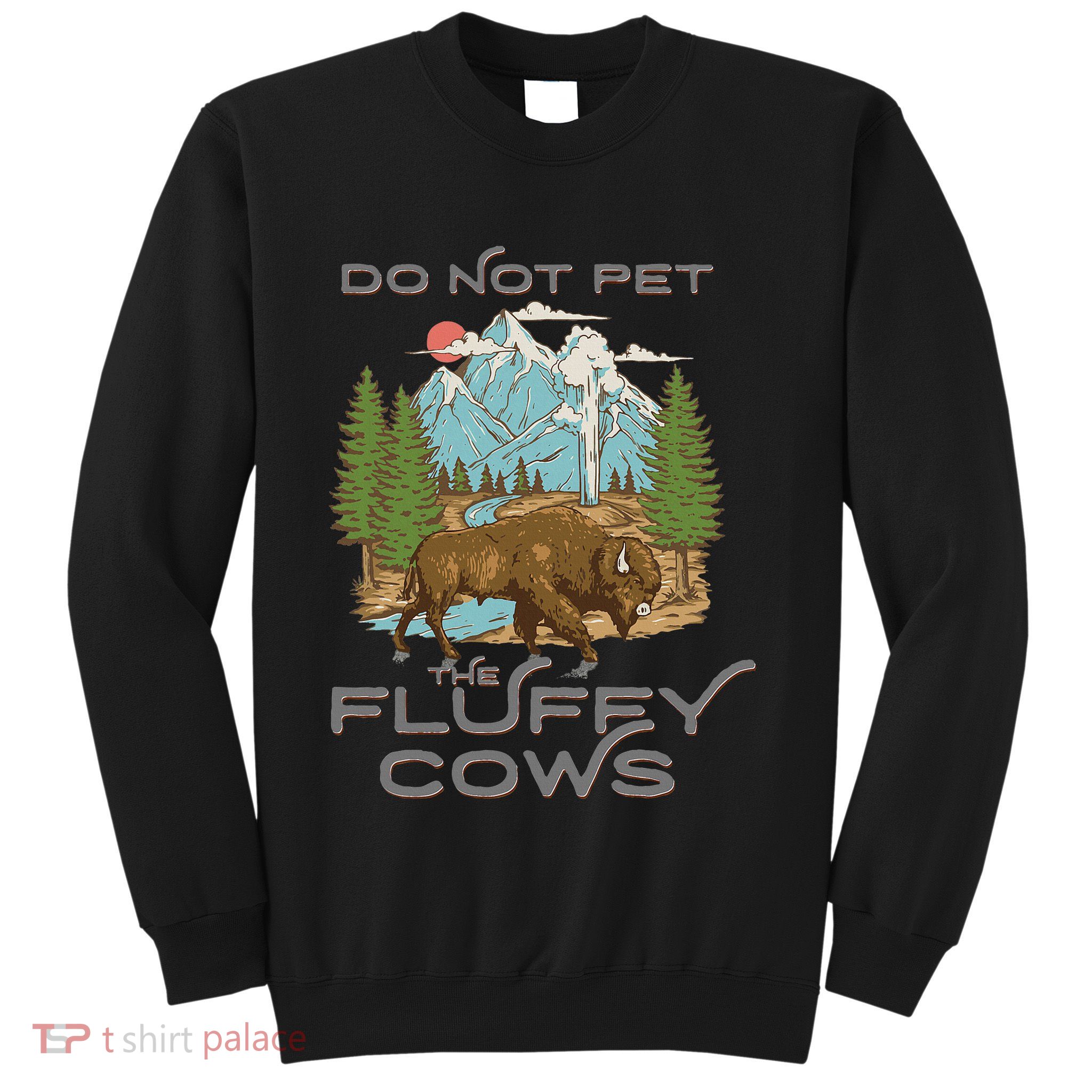Funny Vintage Look Yellowstone National Park Bison Lover Sweatshirt