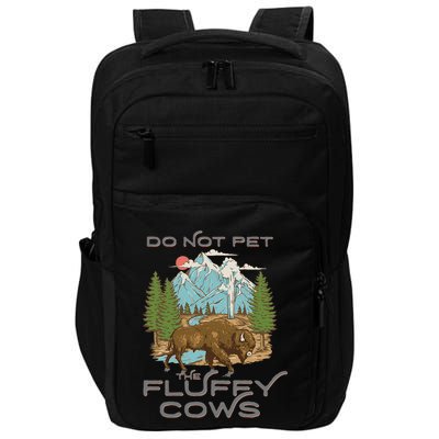 Funny Vintage Look Yellowstone National Park Bison Lover Impact Tech Backpack