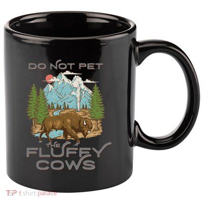 Funny Vintage Look Yellowstone National Park Bison Lover 11oz C Handle Ceramic Mug
