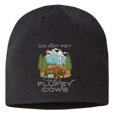 Funny Vintage Look Yellowstone National Park Bison Lover Sustainable Beanie