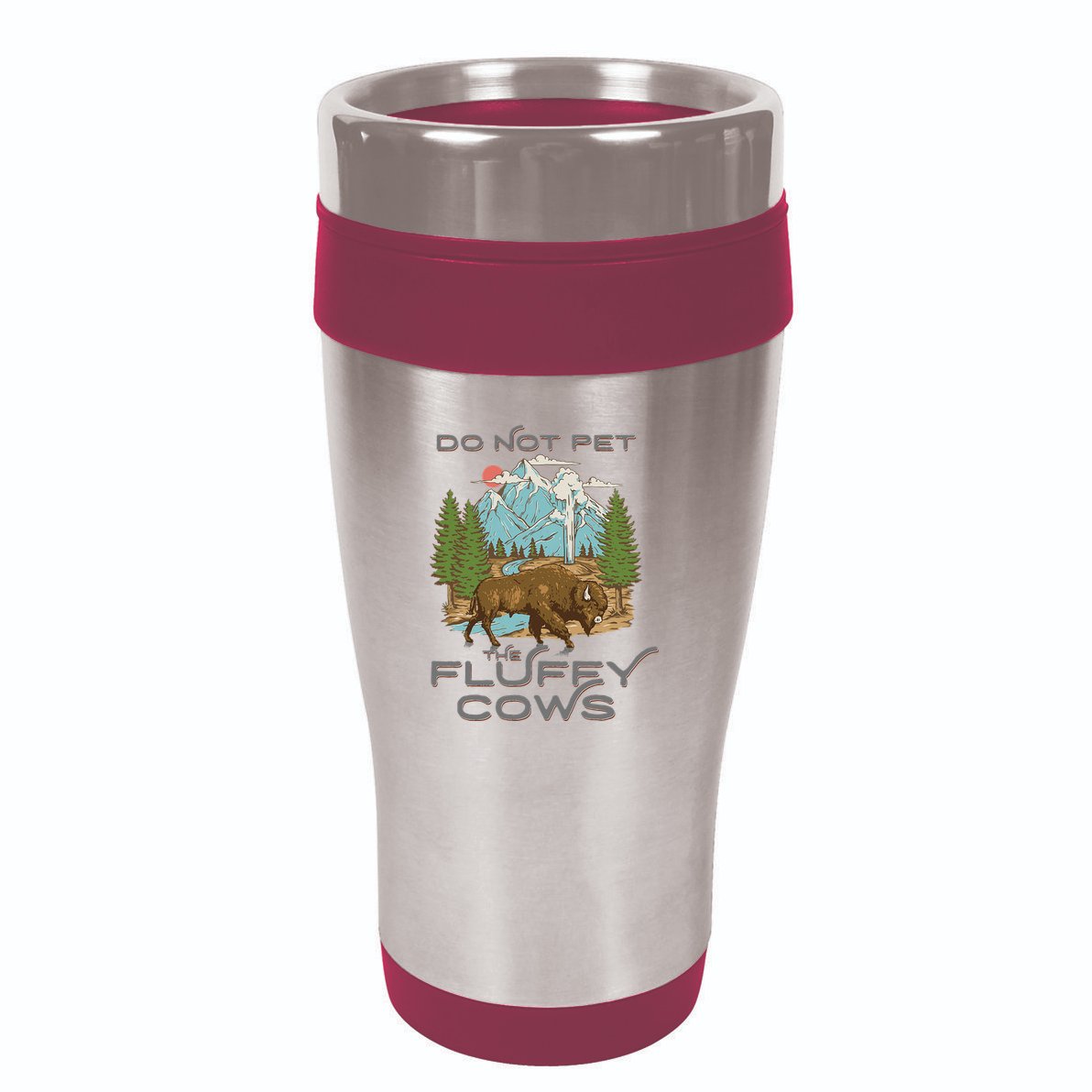 Funny Vintage Look Yellowstone National Park Bison Lover 16oz Travel Tumbler