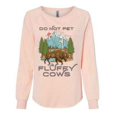 Funny Vintage Look Yellowstone National Park Bison Lover Womens California Wash Sweatshirt