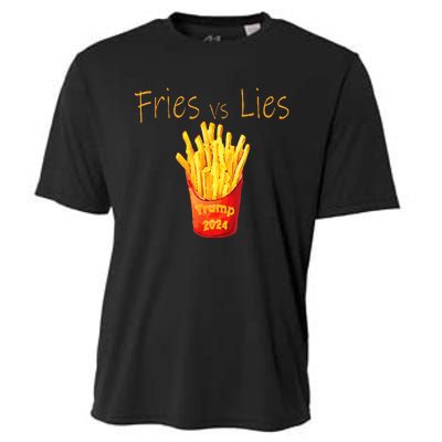 Fries Vs Lies Trump 2024 Cooling Performance Crew T-Shirt