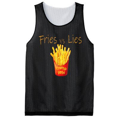 Fries Vs Lies Trump 2024 Mesh Reversible Basketball Jersey Tank