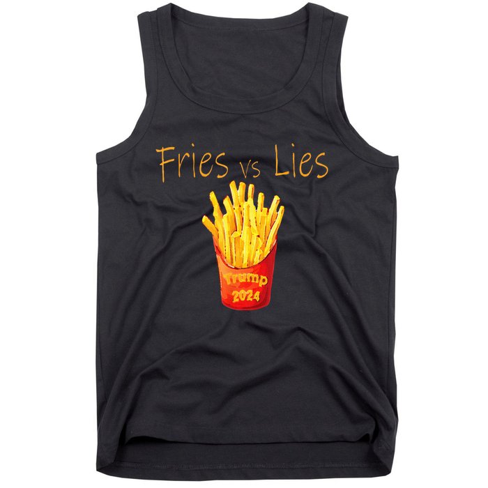 Fries Vs Lies Trump 2024 Tank Top