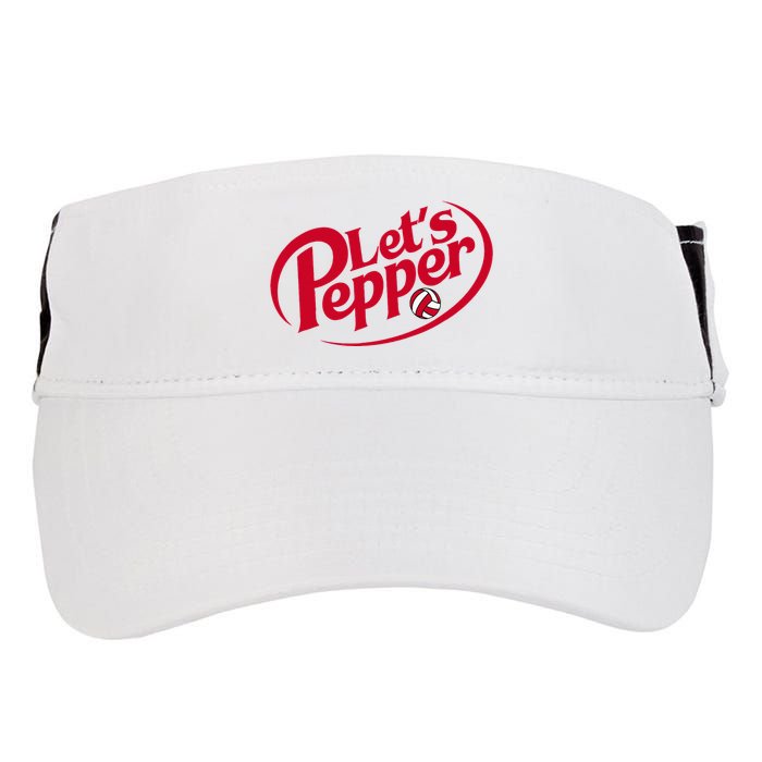 Funny Volleyball LetS Pepper Practice Term Great Adult Drive Performance Visor