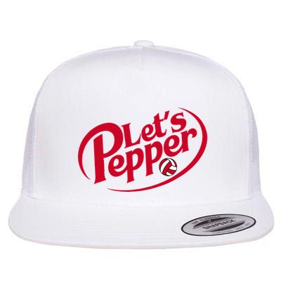 Funny Volleyball LetS Pepper Practice Term Great Flatbill Hat
