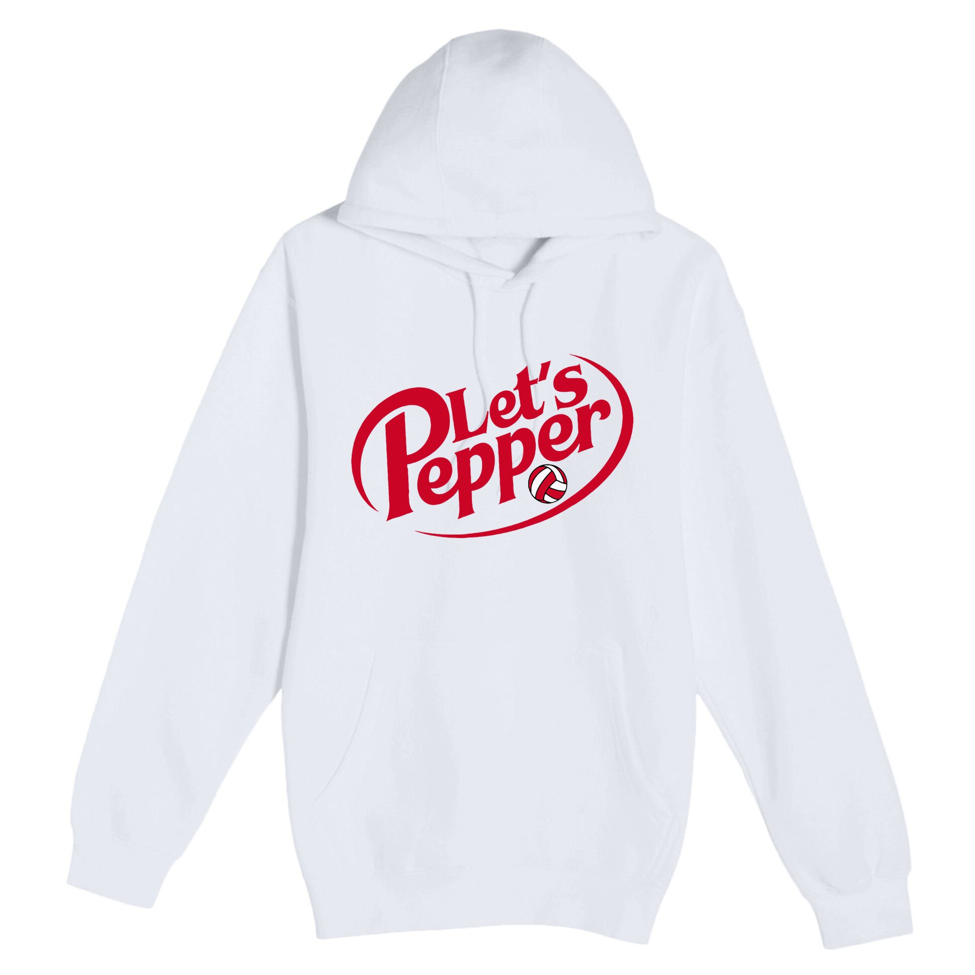 Funny Volleyball LetS Pepper Practice Term Great Premium Pullover Hoodie