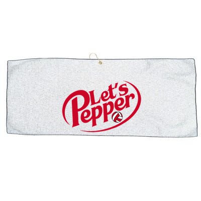 Funny Volleyball LetS Pepper Practice Term Great Large Microfiber Waffle Golf Towel