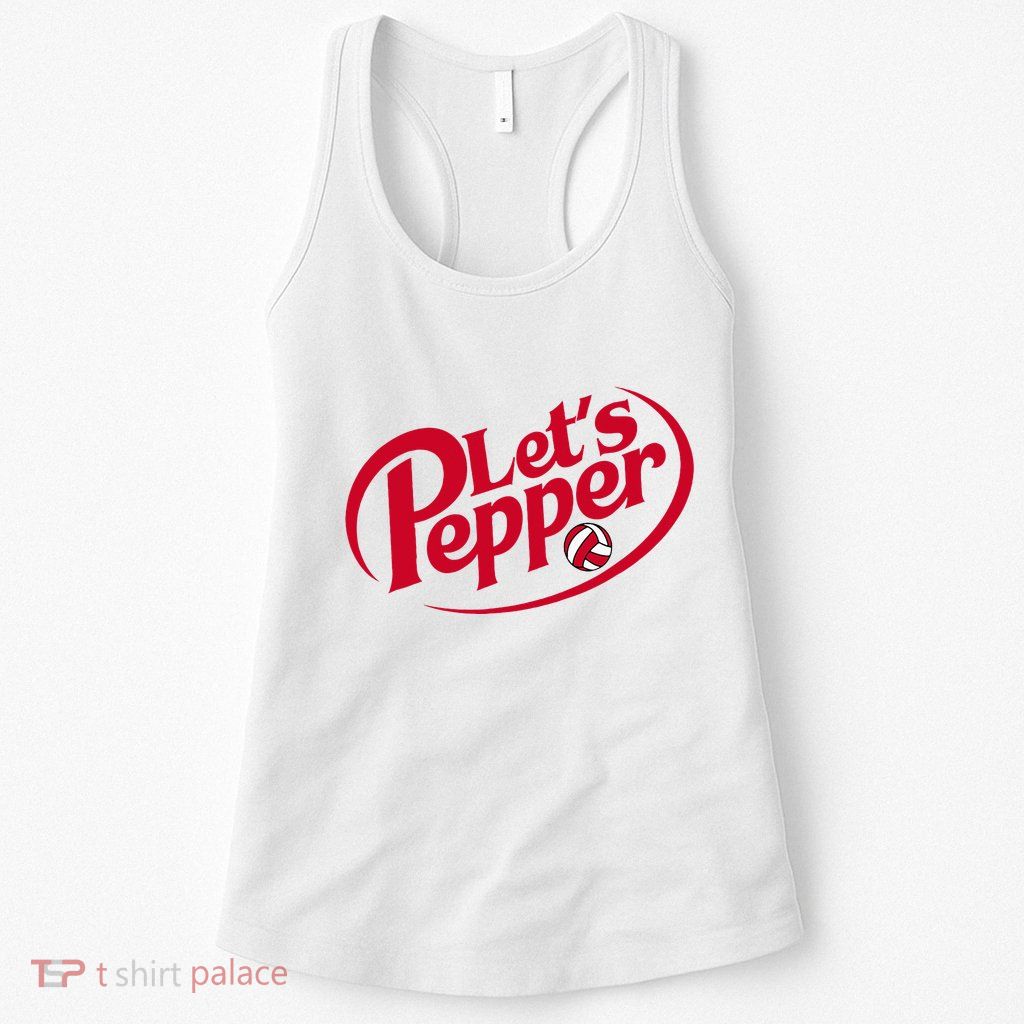Funny Volleyball LetS Pepper Practice Term Great Womens Tank Top