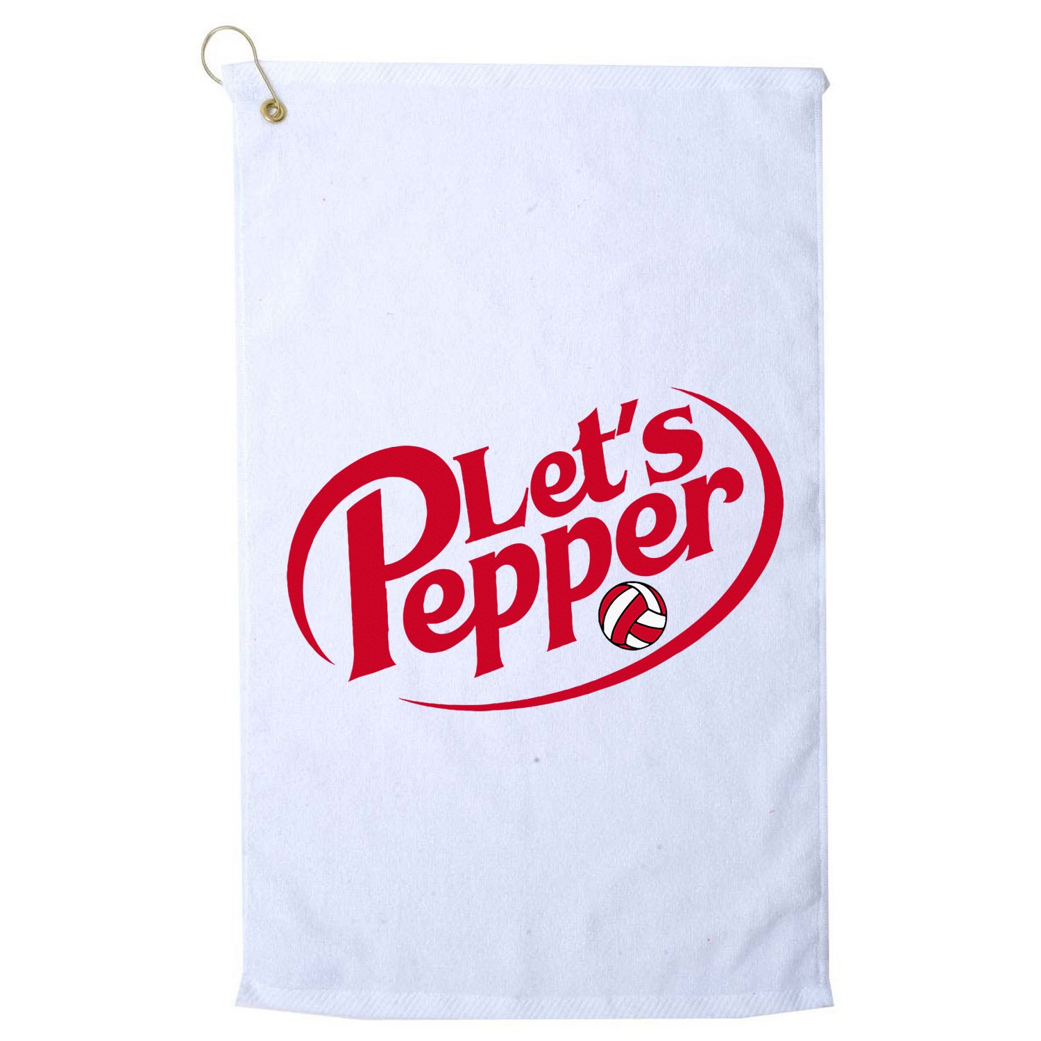 Funny Volleyball LetS Pepper Practice Term Great Golf Towel