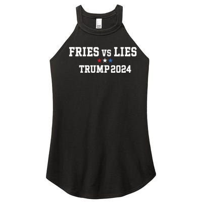 Fries Vs Lies Trump 2024 French Fries Trump Vance 2024 Women’s Perfect Tri Rocker Tank