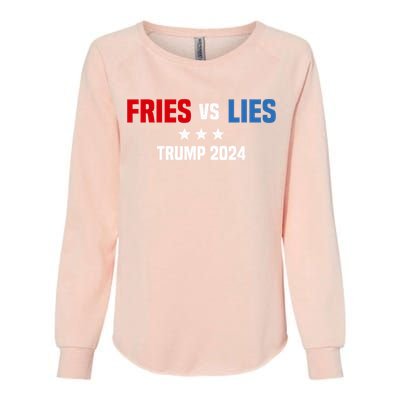 Fries Vs Lies Pro Trump Vance 2024 Womens California Wash Sweatshirt