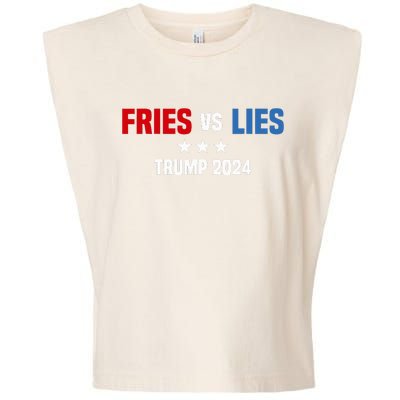 Fries Vs Lies Pro Trump Vance 2024 Garment-Dyed Women's Muscle Tee