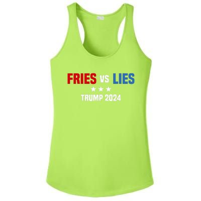 Fries Vs Lies Pro Trump Vance 2024 Ladies PosiCharge Competitor Racerback Tank