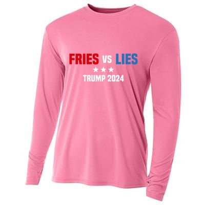 Fries Vs Lies Pro Trump Vance 2024 Cooling Performance Long Sleeve Crew