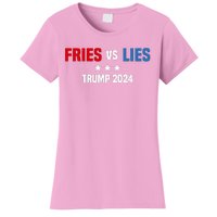 Fries Vs Lies Pro Trump Vance 2024 Women's T-Shirt