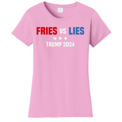 Fries Vs Lies Pro Trump Vance 2024 Women's T-Shirt