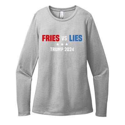 Fries Vs Lies Pro Trump Vance 2024 Womens CVC Long Sleeve Shirt