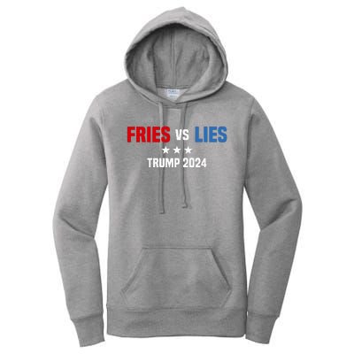 Fries Vs Lies Pro Trump Vance 2024 Women's Pullover Hoodie