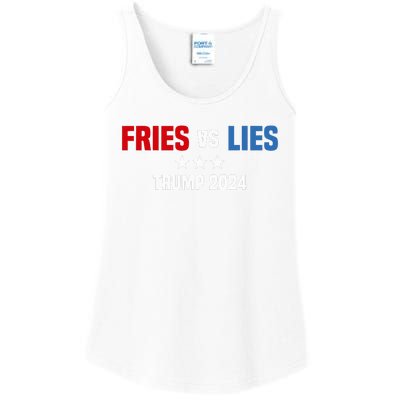 Fries Vs Lies Pro Trump Vance 2024 Ladies Essential Tank