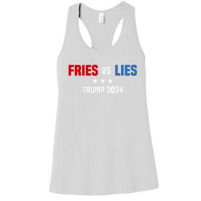 Fries Vs Lies Pro Trump Vance 2024 Women's Racerback Tank