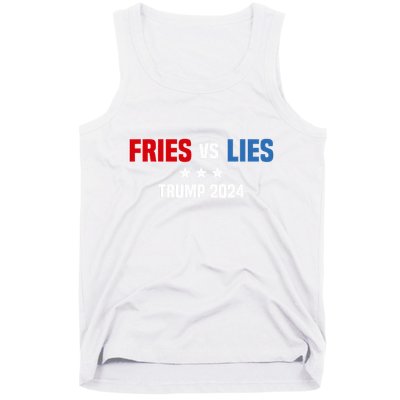 Fries Vs Lies Pro Trump Vance 2024 Tank Top