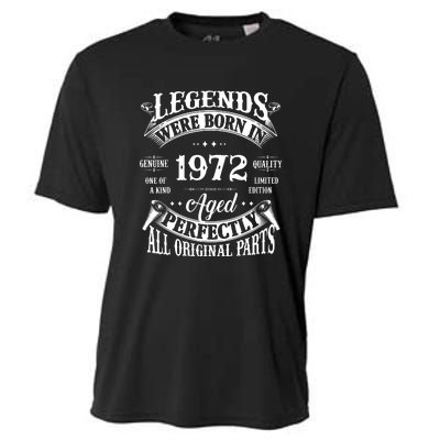 Funny Vintage Legends Born In 1972 50 Years Old Cooling Performance Crew T-Shirt