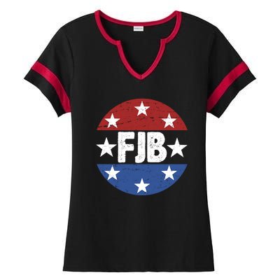 FJB Vintage Logo F Joe Biden Ladies Halftime Notch Neck Tee