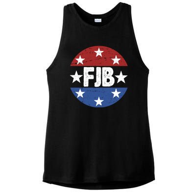 FJB Vintage Logo F Joe Biden Ladies PosiCharge Tri-Blend Wicking Tank