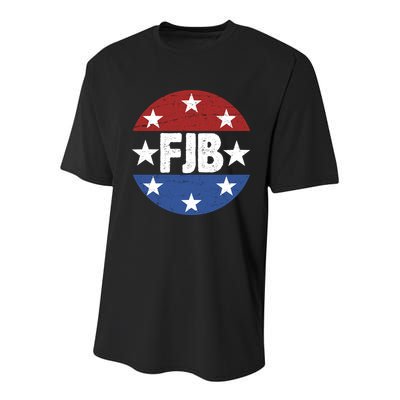 FJB Vintage Logo F Joe Biden Youth Performance Sprint T-Shirt