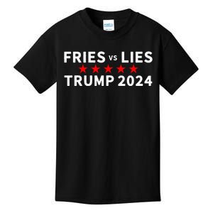 Fries Vs Lies Trump 2024 . Trump 2024 Fries Vs Lies Kids T-Shirt