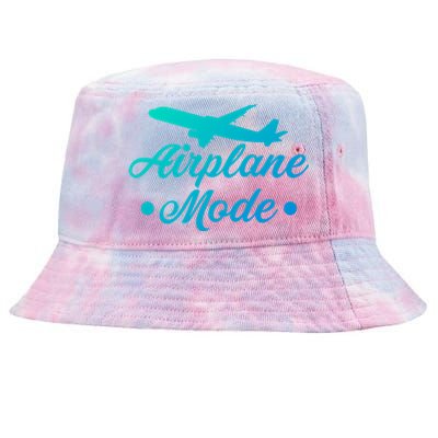 Funny Vacation Lovers Airplane Mode Going On Vacation Cute Gift Tie-Dyed Bucket Hat